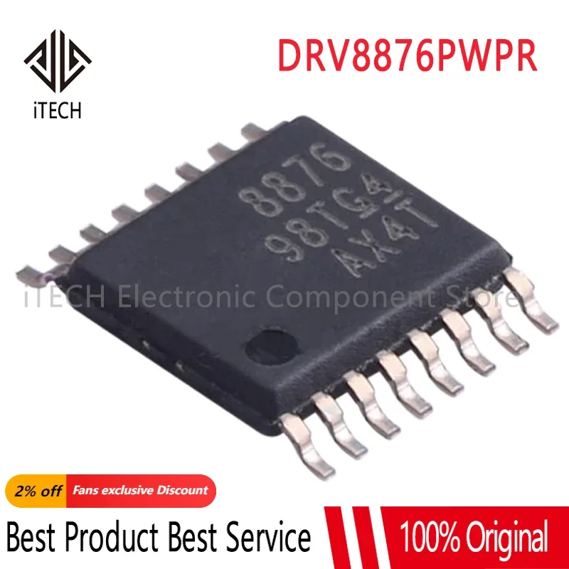 5pcs New DRV8876 DRV8876PWPR PWR MGMT MOTOR/FAN DRIVER DRV8876PWPR