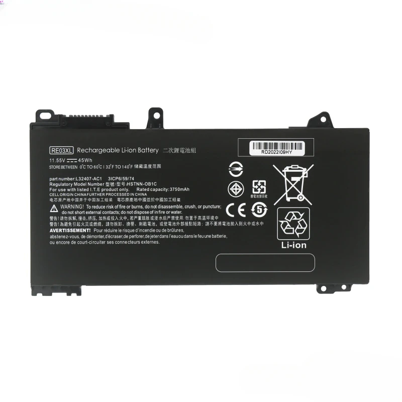 

ZHAN 66 Pro A 15 14 G2/G3,13 G2 Second and Third Generation RF03XL Notebook Battery