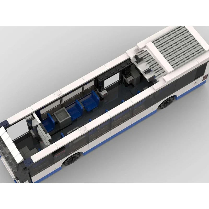 Moc Bausteine Öffentlichen Verkehr Bus Technologie Modulare Ziegel Modell Geschenke Weihnachten Spielzeug DIY Sets Montage