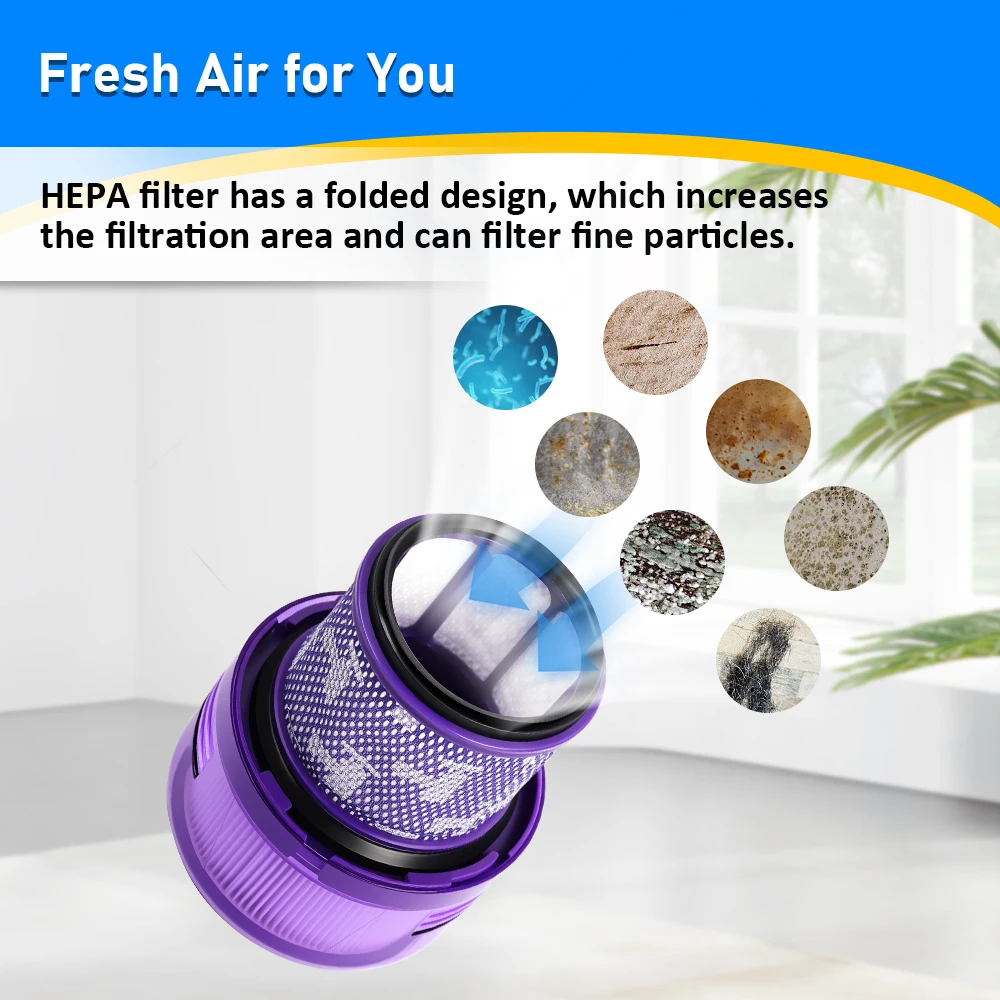 Замена фильтра Hepa для Dyson V11 Outsize/V11 Outsize Absolute + пылесос, фильтр, аксессуары для бытовой уборки