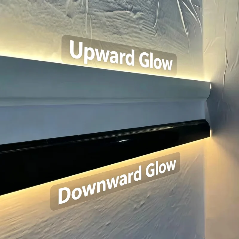 10PCS/1M Led Ceiling Aluminum Profile Surface Mount Upward Downward Luminous Wall Washer Corner Bedroom Living Room Decor Lamp