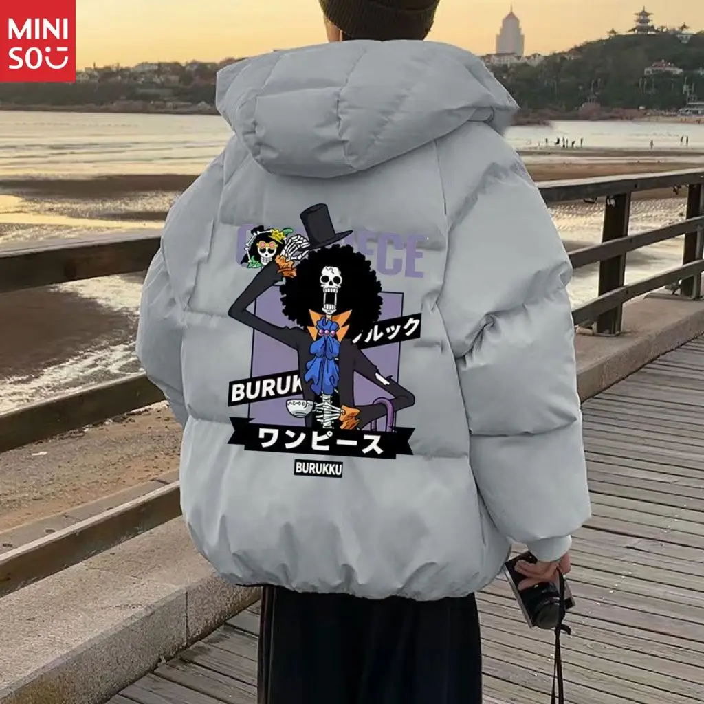 قطعة واحدة مقنعين سترة قطن الرجال الشتاء سميكة العصرية الملابس المبطنة بالقطن النسخة الكورية العصرية سترة مبطنة بالقطن #4