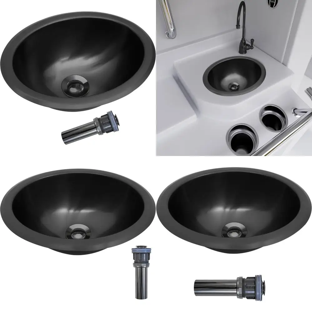 

Stainless Steel Oval RV Kitchen Sink, 13.39 x 10.55 Compact Size for Small Bathrooms and RVs, Ideal for RV Kitchen Use