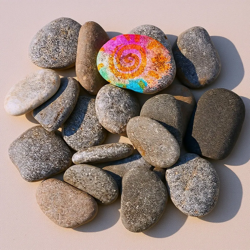 

20Pcs Painting Stones Natural Small Pebbles Flat Smooth Surface for DIY Crafts Rock Painting Supplies River Stones for Art