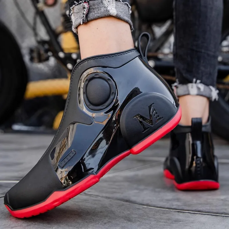 Men's High-quality Rain Shoes Summer Waterproof Non-slip Wear-resistant Rain Boots Men's Outdoor Rainy Days Fishing Water Shoes - Image 5