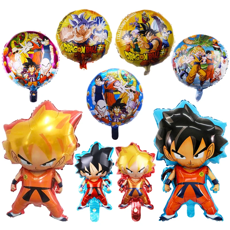 Cartoon DRAGON BALL Helium Balloon Son Goku Balloon Birthday Party Decorations Adult Kids Ballons Globos Event Party Supplies