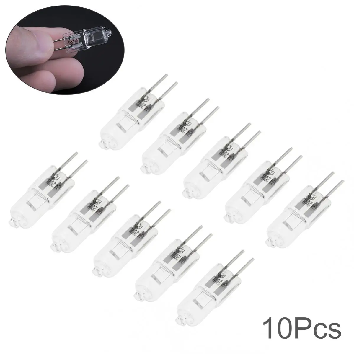 10pcs G4 Halogen Light Bulbs 12V 10W/20W Long Life Capsule Lamps Warm White Clear Bulbs,G4 Halogen Light Bulbs