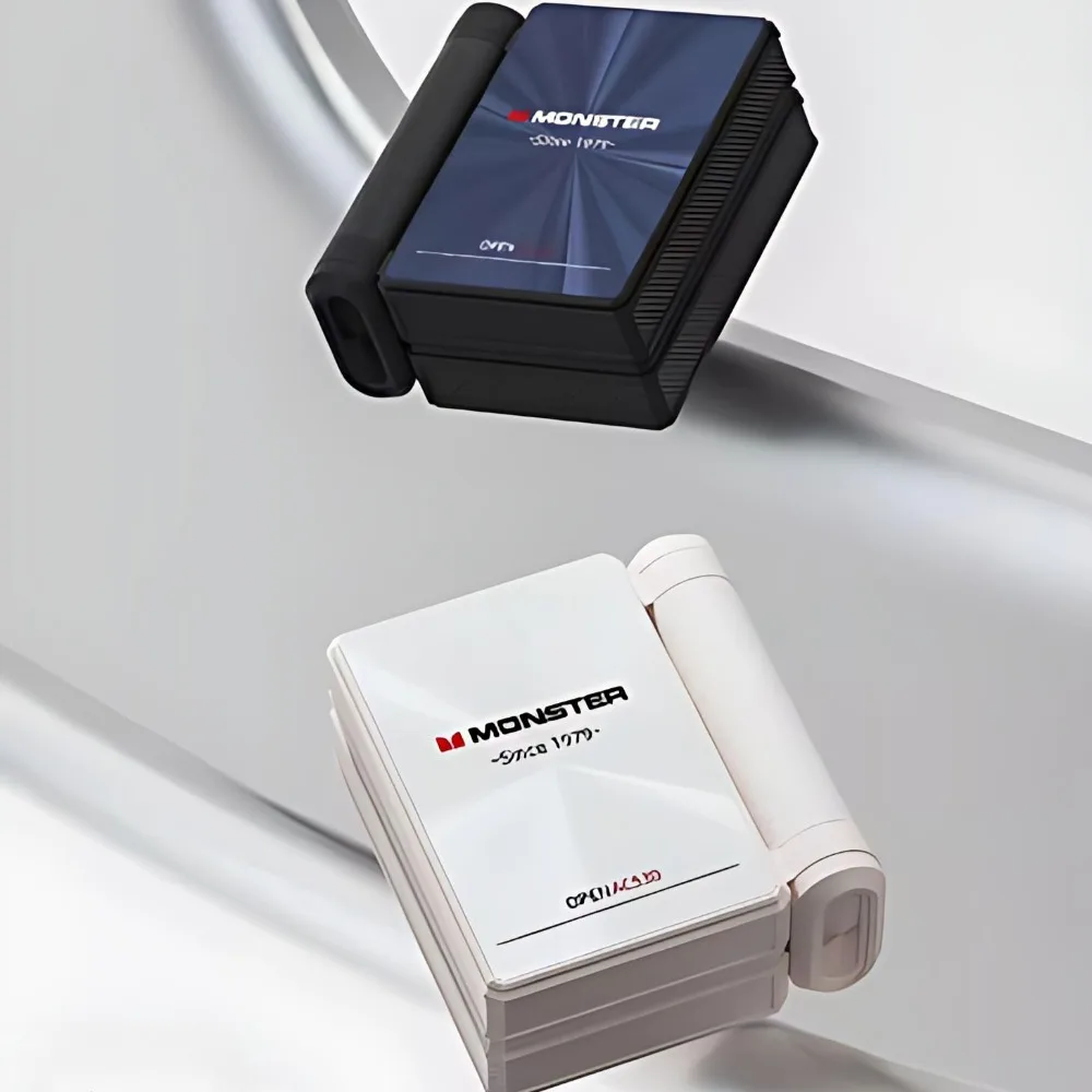 

MONSTER AC530 Беспроводные наушники Bluetooth с костной проводимостью, подвесные спортивные наушники из титанового сплава на заказ, двойные складные спортивные наушники в подарок
