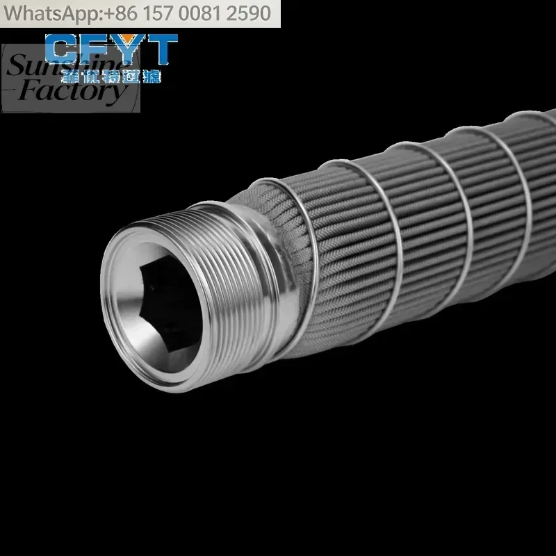 CFYT China Industrial Filtration Equipment Pump Truck Hydraulic Oil Filter Stainless Steel 304/316 1-300 Micron ISO9001 2 Gpm