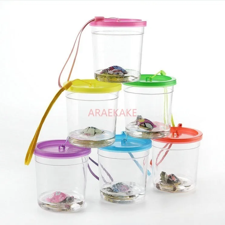 Mini small plastic fish box with lid, Douyu cup, Douyu box, pet box, plastic box, fish tank, mini size