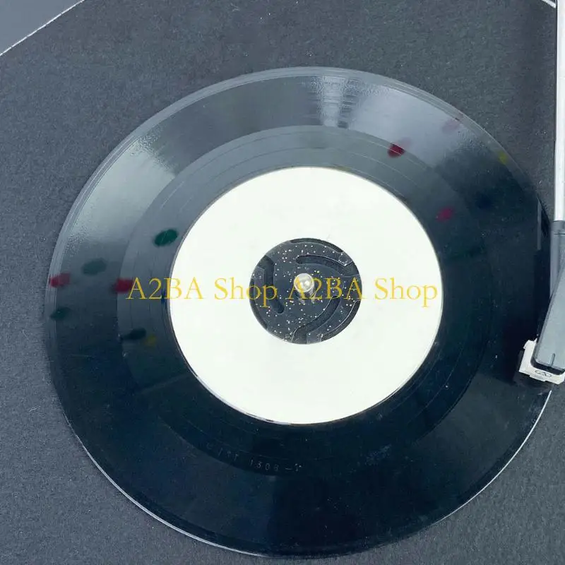A2BA LP45 Turntable Stabilizing Adapter Secure Large Hole Vinyls Playbacks ABS Construction Universal 45RPM Record Adapter
