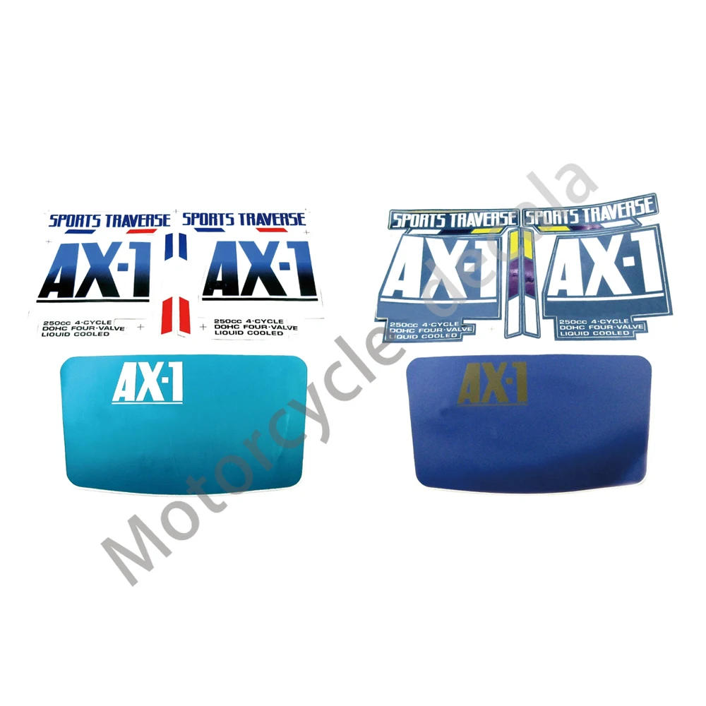 Aksesori Decal sepeda motor Set stiker grafis lengkap ornamen Fairing penuh tangki bahan bakar 250 untuk Honda AX-1