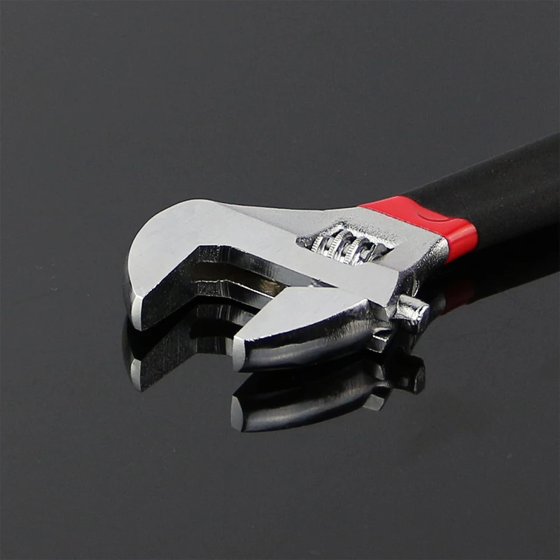 8 Inch 200mm Rubber Grip Adjustable Wrench Multi-function Universal Monkey Wrench Hand Tools for Bike or Car