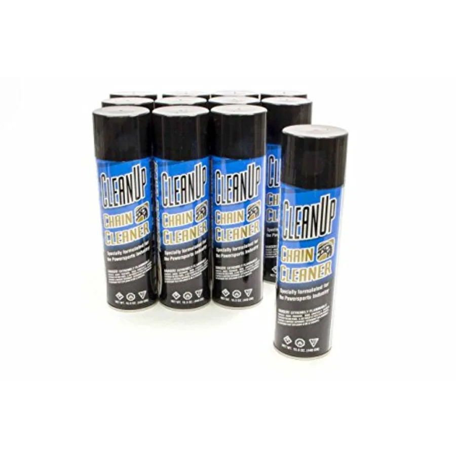 Maxima CS75920-12PK-12PK Estojo de limpeza de corrente para manutenção de motocicletas e bicicletas Solução de limpeza eficiente com Sto durável