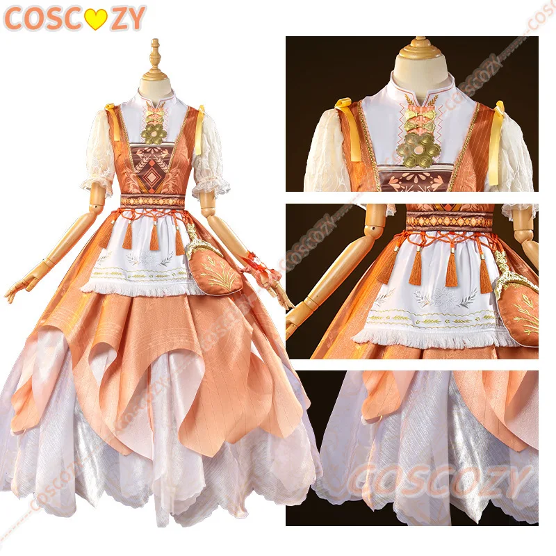 Nikki Hometown Breeze Cosplay Game Infinity Nikki Cosplay Outfit Lolita Orange Dress Suit Women Kawaii Girls Gown Party Props view 3