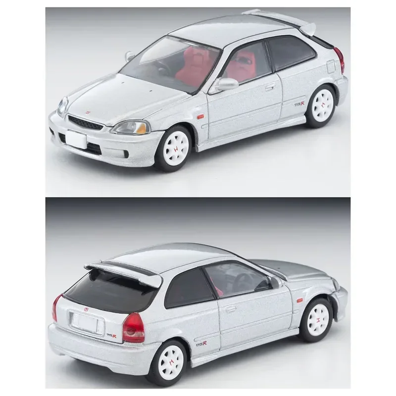 Takara Tomie Tomytec Tomica 1/64 TLV-N165d Honda Civic Type R Ek9 Zilveren Legering Speelgoed Motor Diecast Metalen Model Cadeau