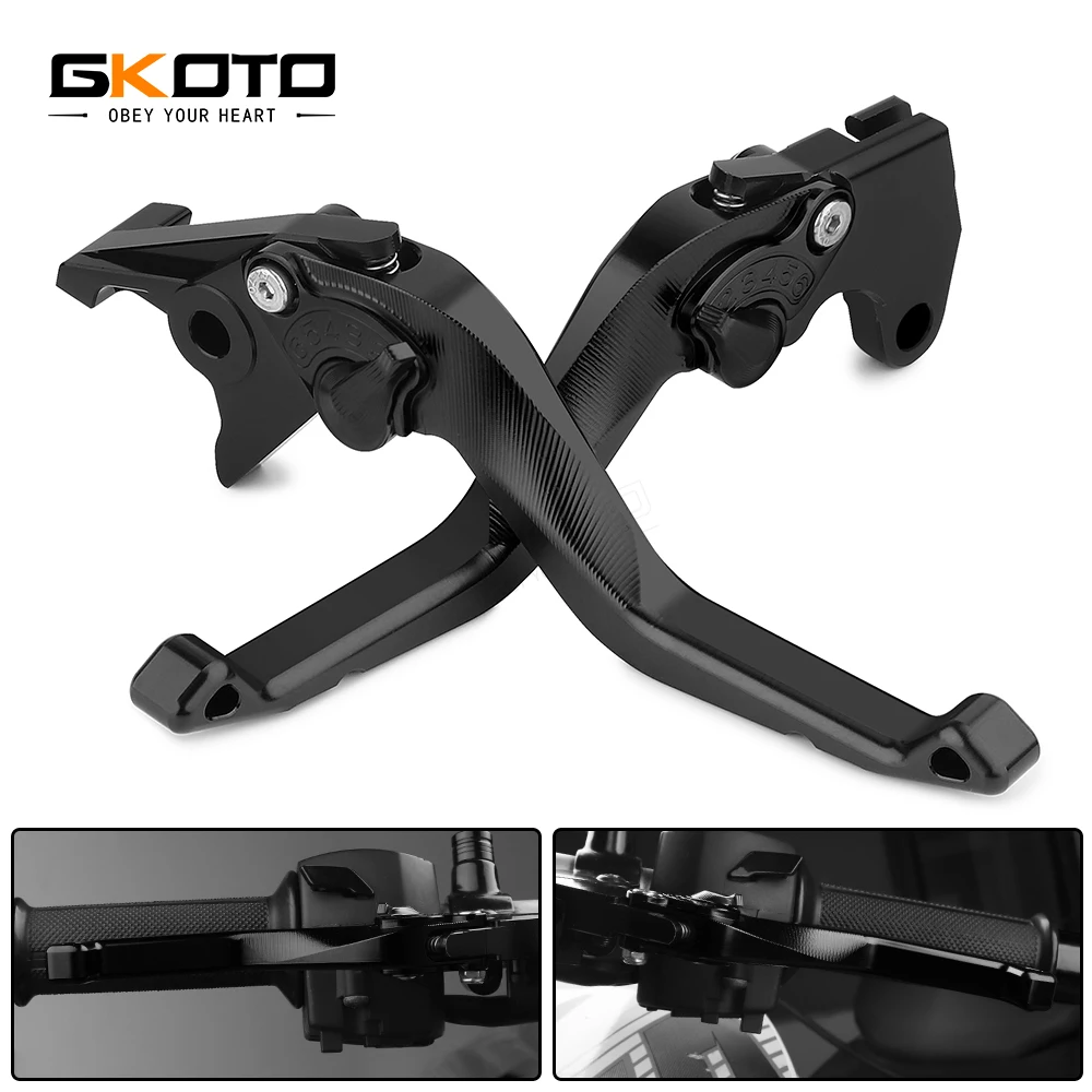 For Suzuki GSR750 GSX-S750 2011-2021 2020 2019 2018 2017 2016  Motorcycle CNC Short Brake Clutch Levers  Accessorie Ajustable