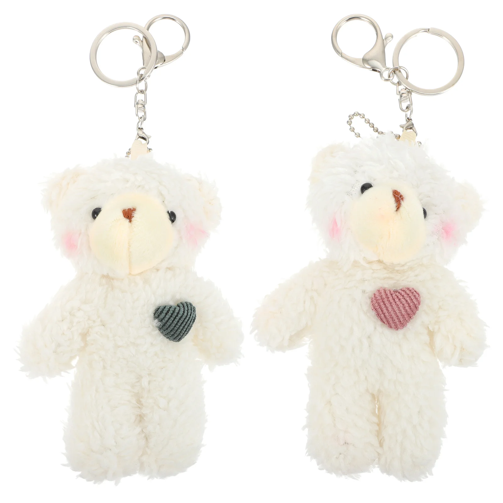 Plush Keychain Pendant Hanging Cartoon Bear Adornment Adorable Decor Miss Stuffed Animals