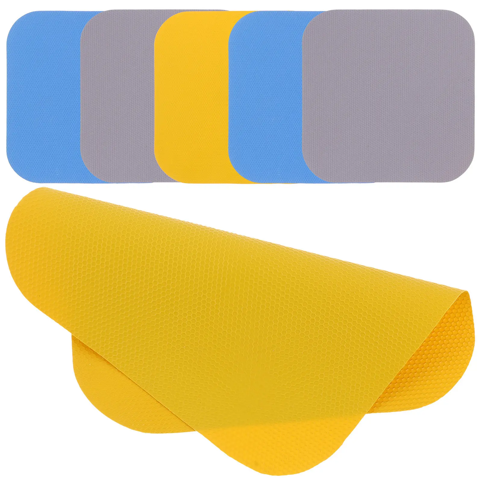 6 Pcs Lid Opening Grip Jar Opener Gripper Pad Rubber Pads Reusable Grippers Jars