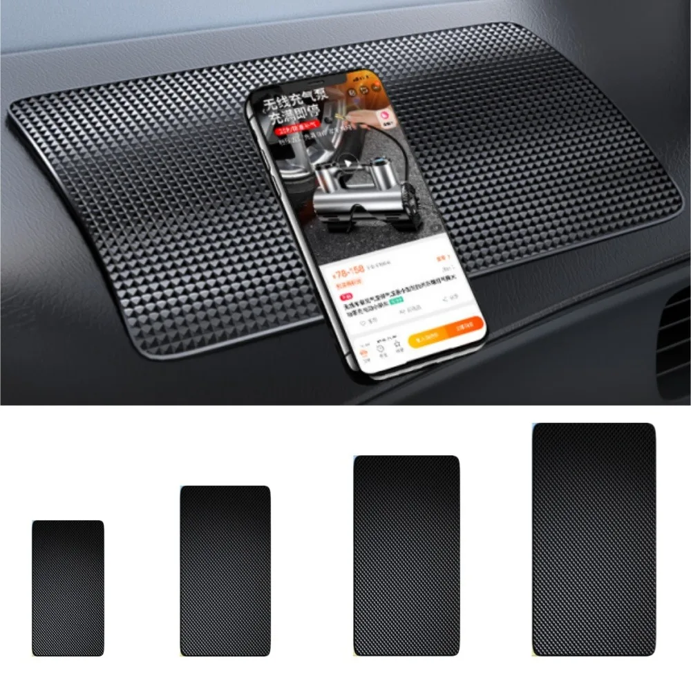 Car Dashboard Sticky Anti Slip PVC Mat Auto Non Slip Sticky Gel Pad For iPhone 17 16 15 14 13 12 Samsung Phone Sunglasses Holder