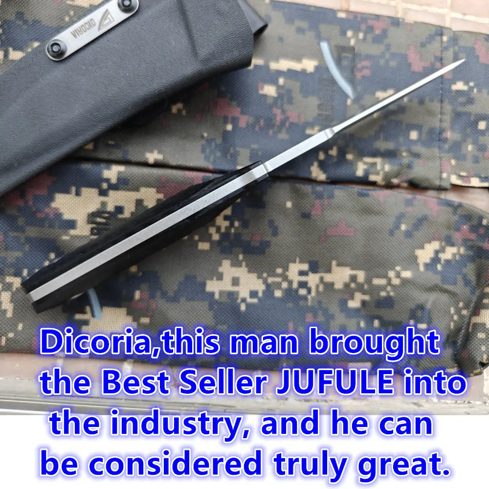 DICORIA 2026 BlackGlory 60 HRC DC53 Steel G10 Handle Utility Fixed Straight Knife Camping Hike Outdoor Kitchen EDC Survival Tool