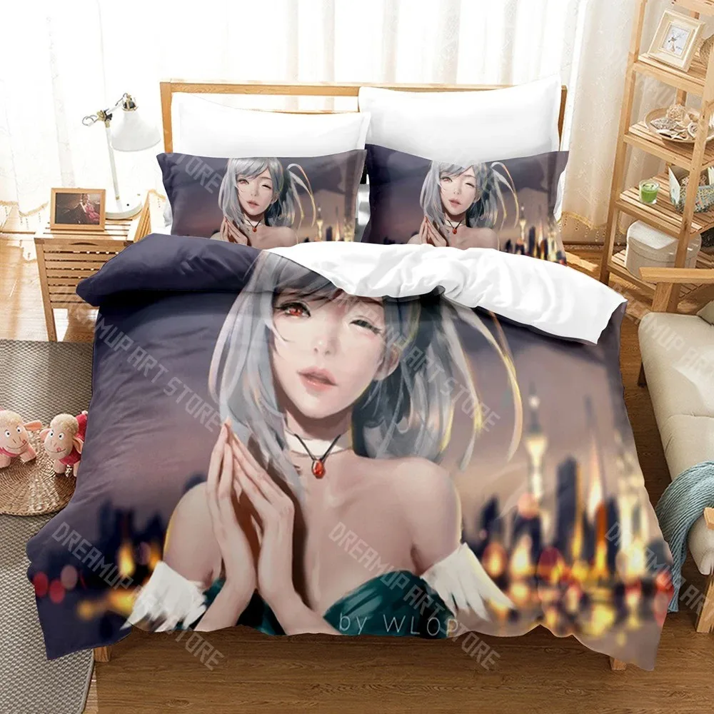 3D Printed Dungeon & Fighter Game DNF Bedding Set for Boys Girls Duvet Cover Pillowcase Twin Queen King Full Single Double Sizes