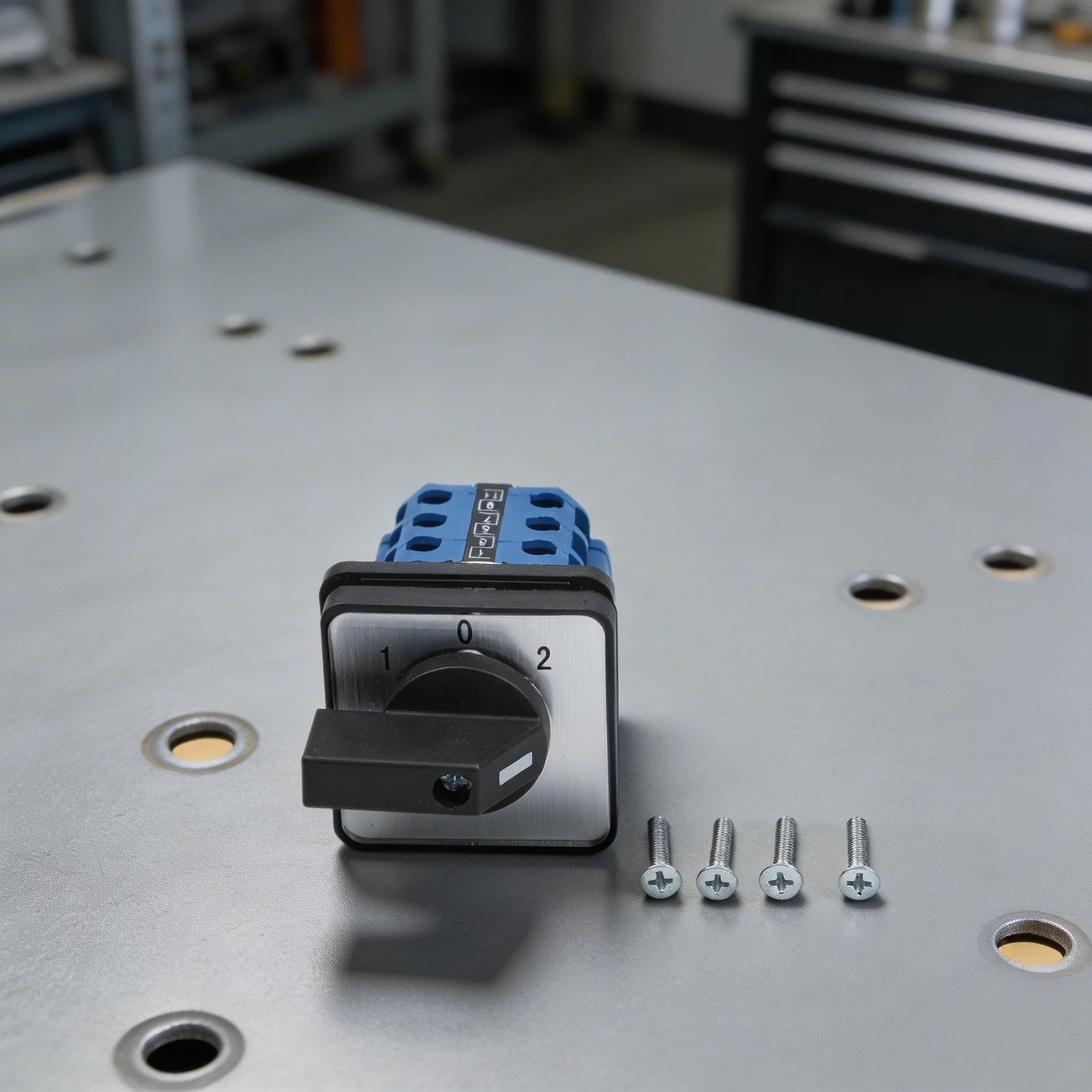 3 Positions Switch Changeover Switch 20A Current 3 Phase Pole 32A Current 6 Screw Terminals AC380V Voltage DC220V Voltage