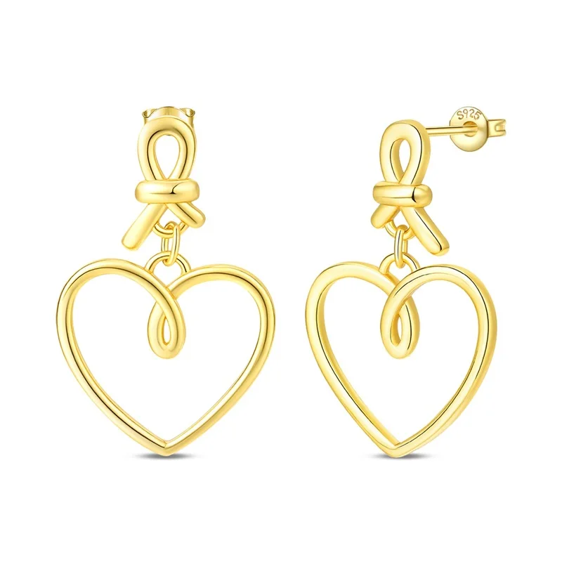 

2026 New 925 Sterling Silver Hoop Earrings Exquisite Solid Gold Large Earrings For Women Exquisite Engagement Jewelry Gifts