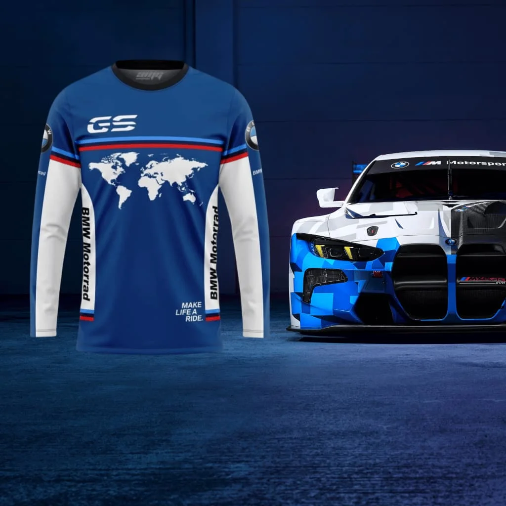 

Summer New BMW GS 3d Printed Quick-drying Long-sleeved High-quality Off-road Casual Short-sleeved Classic Race T-shirt Moto