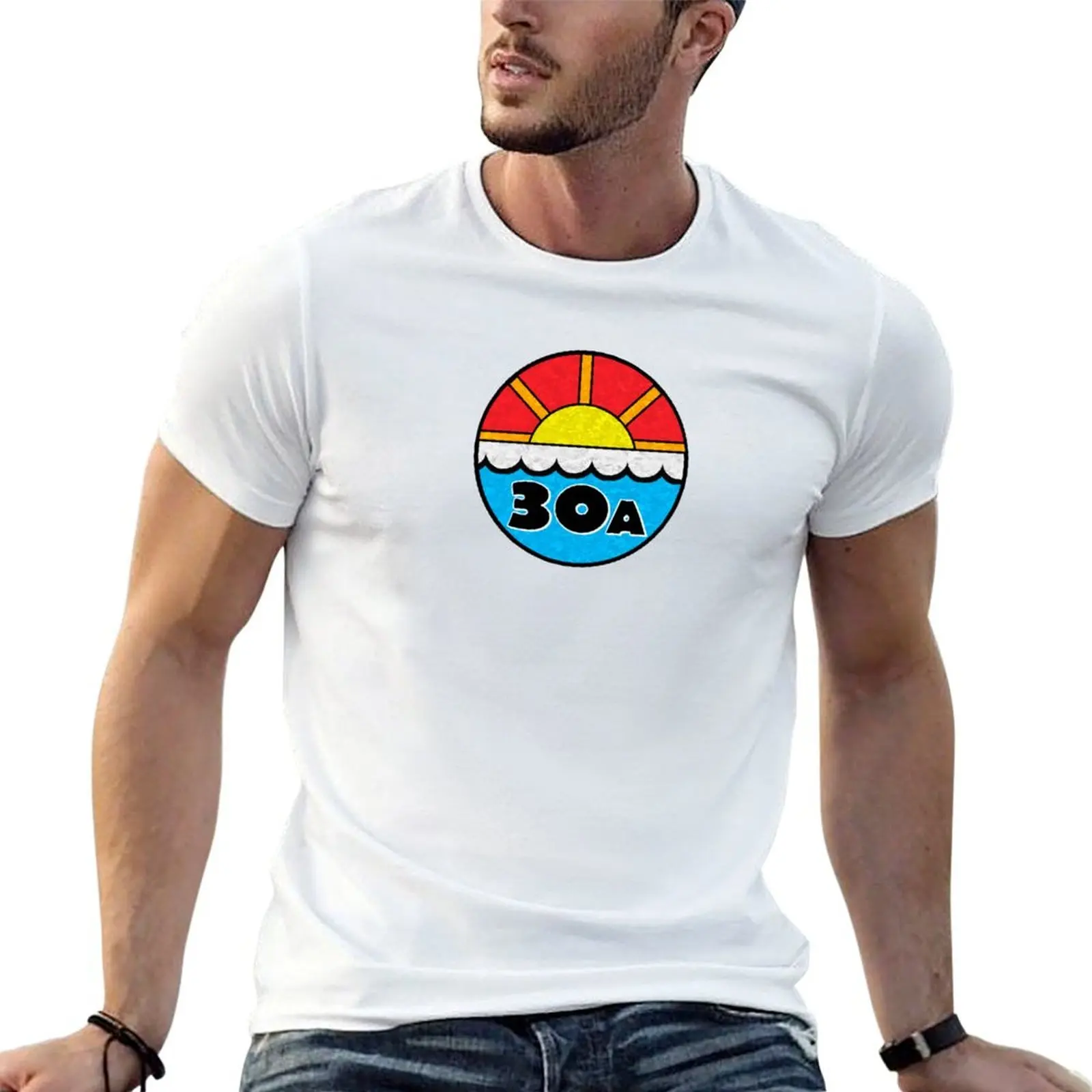 30A Emerald Coast Beach Ocean Vacation Florida T-Shirt man t shirt designer cotton t shirts man 100% cotton t shirt man T-shirt