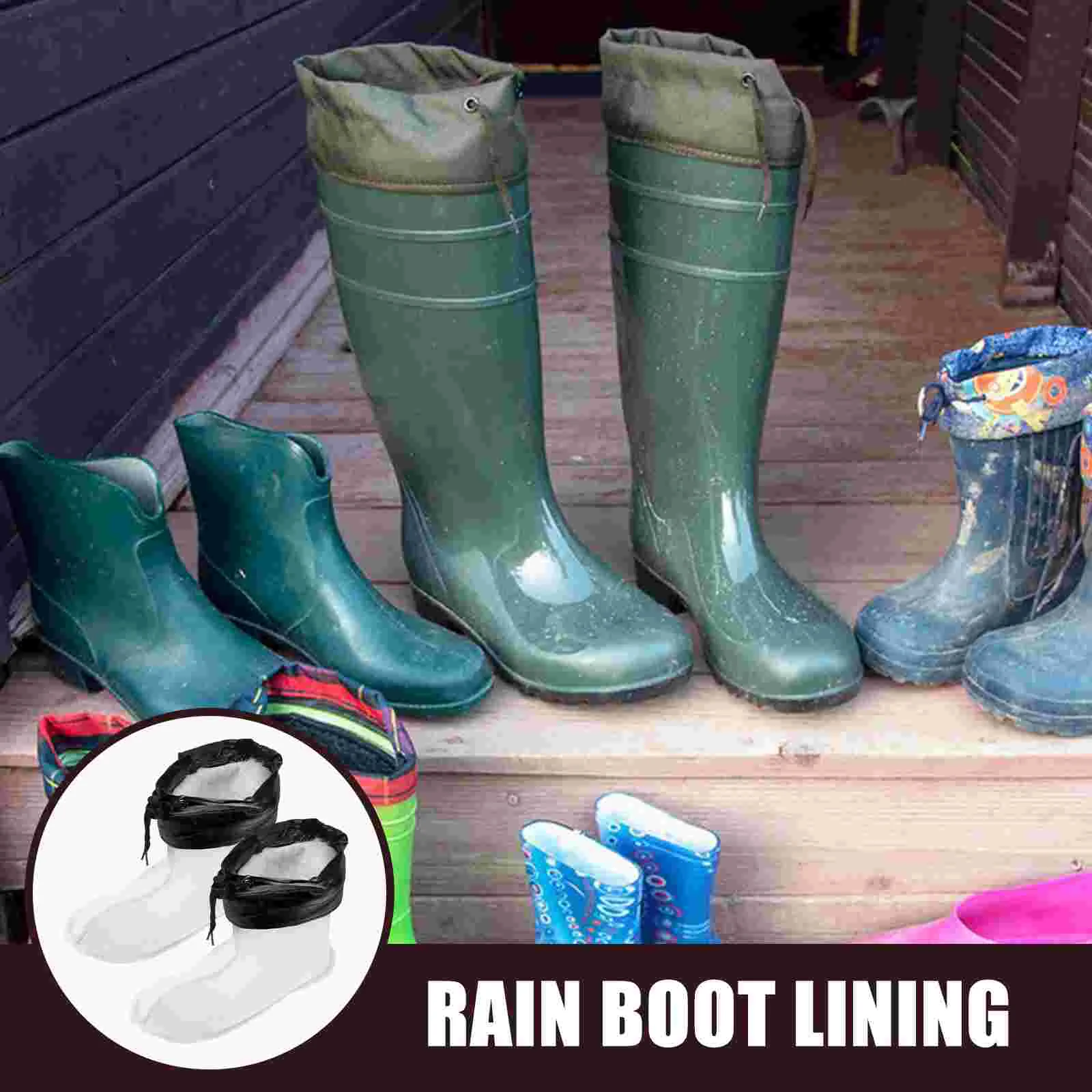 Rain Boots Liner Warm Keeping Liners Cuffs Socks Hunter for Cold Comfortable Replacement Cloth and Women Man