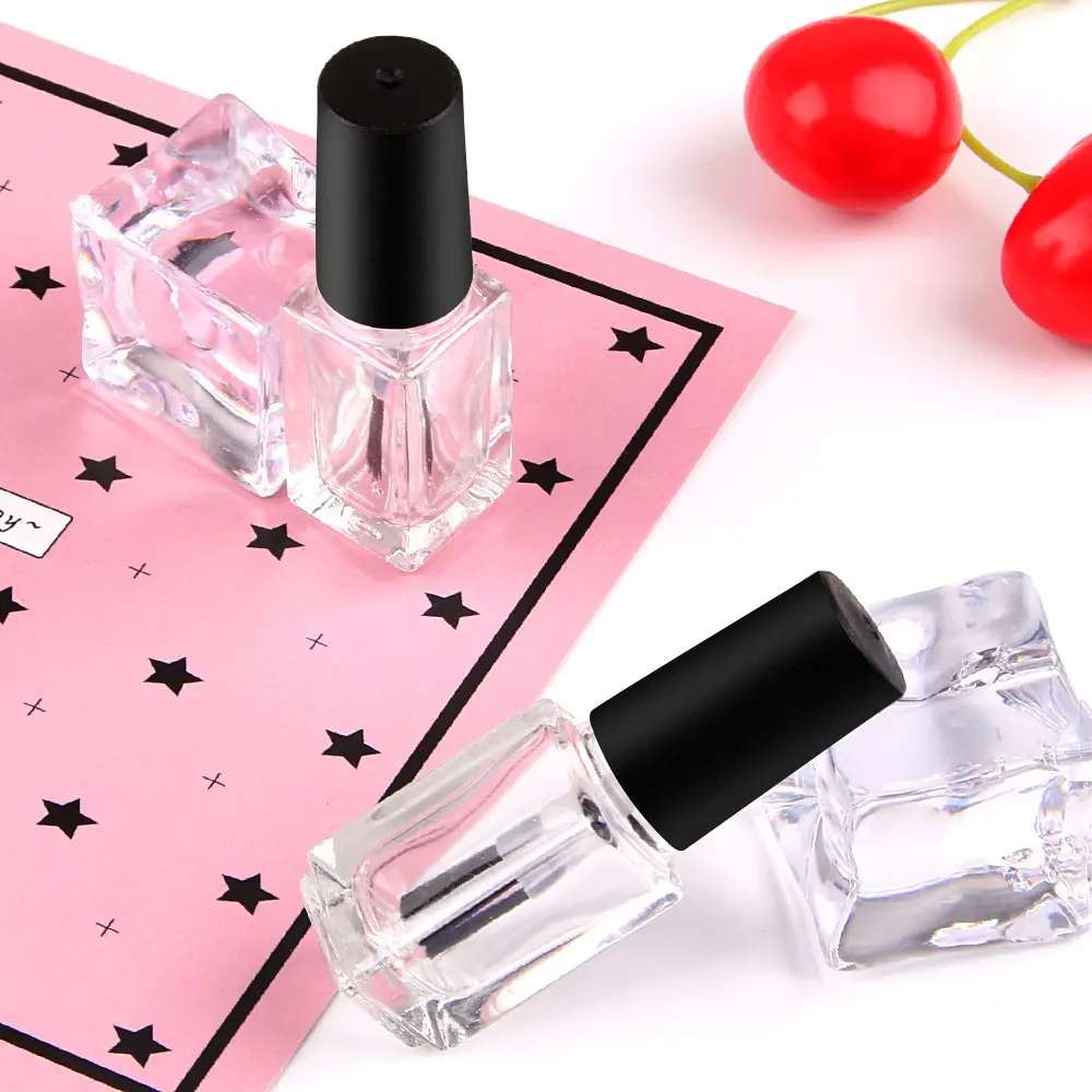 20 Stück 5ml Leere Nagellackflaschen mit Rundpinsel, Kleine Klare Glas-Kosmetikbehälter, Nachfüllbare Nagellack-Flaschen – Detail 4