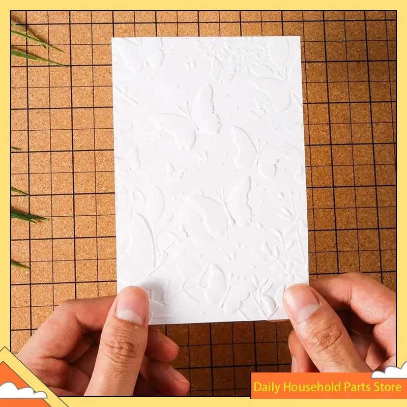 مجلد النقش ثلاثي الأبعاد، قالب النقش على شكل فراشة أوراق الزهور المزخرفة، لصنع البطاقات والحرف الورقية لسجل القصاصات!