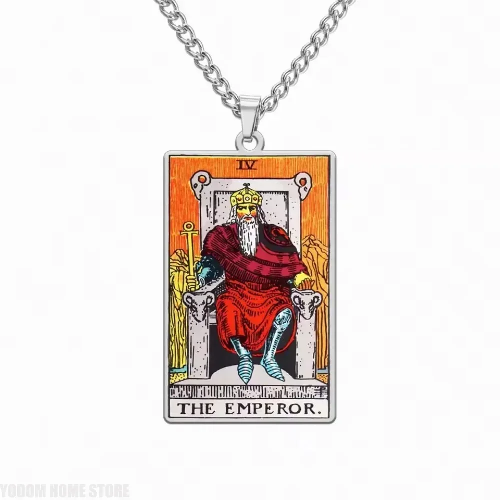 New Style Tarot Amulet Necklace For Good Fortune Sun & Moon UV Colorful Acrylic Pendant Spiritual Accessory Desktop Decor