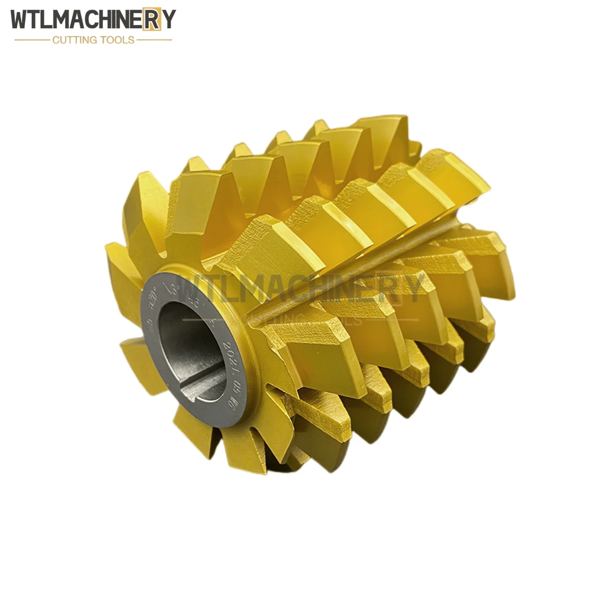 HSS6542 PA20 Gear Hob Yellow TIN Coated Gear Milling Cutter Gold Coating  M0.8-M5