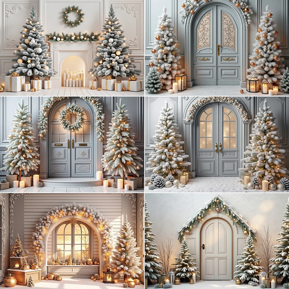 

MOON.QG Christmas Scenery Background Photography New Year Xmas Tree Window Photozone Backdrop Baby Studio Photobooth Accessories