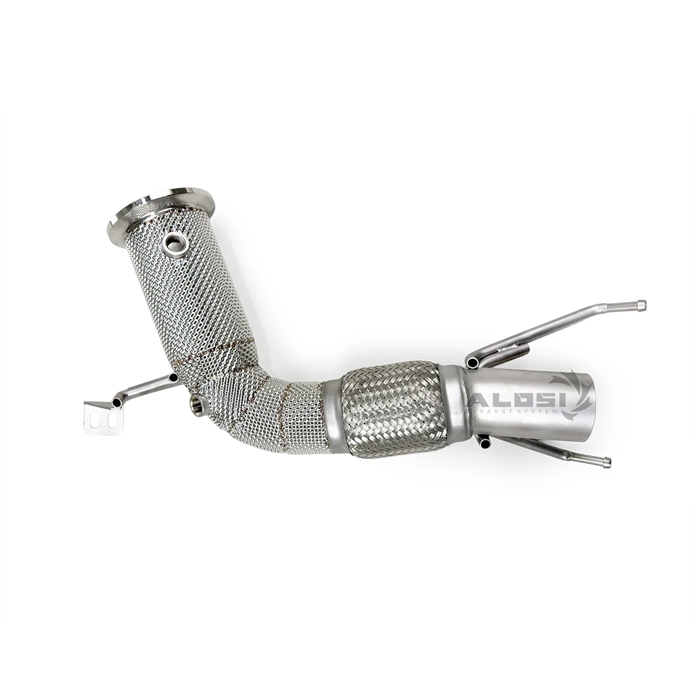 

MIX factory exhaust system For BMW X1 B48 2.0T 2017-2023 stainless steel high-performance exhaust downpipe with heat shield