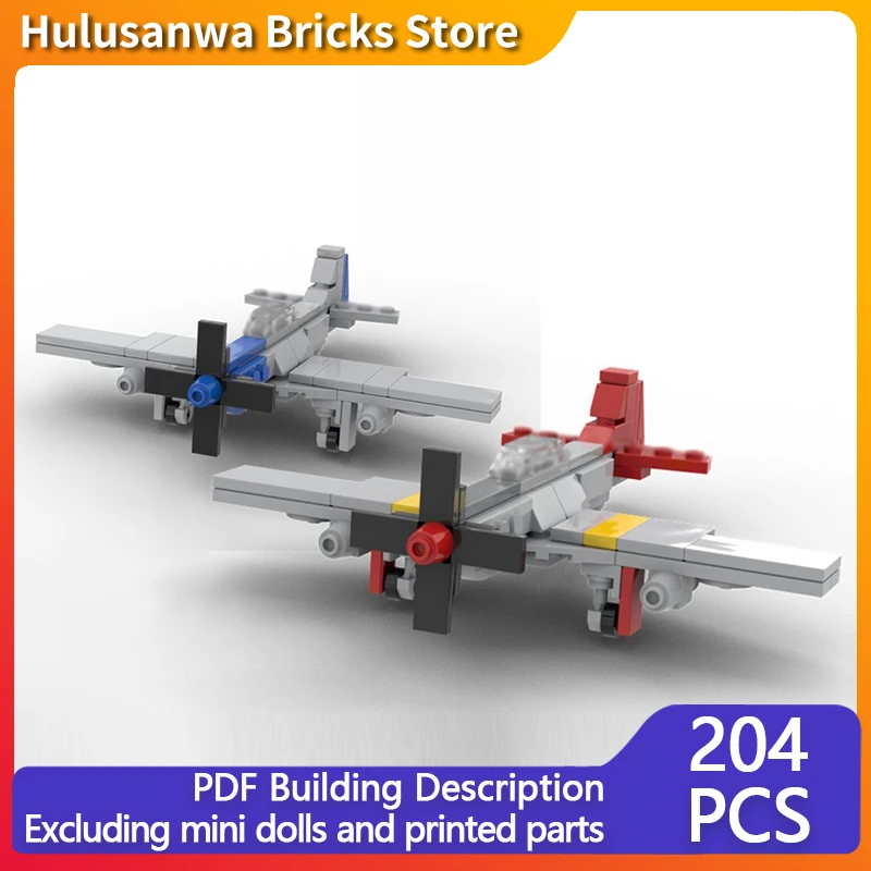 

P-51D WW2 военные истребители модель MOC строительные кирпичи военное оборудование модульные технологии подарки праздник сборка детские игрушки