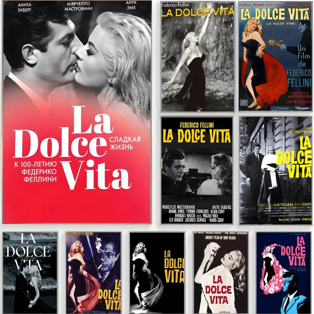 italian classic l-la dolce vita Poster Classic Wall Art  Home Decor  Peel and Stick Unframed