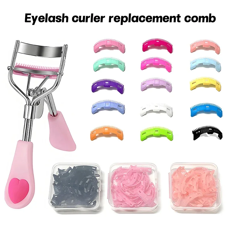 แผ่นรองเปลี่ยนสำหรับที่ดัดขนตา 20 ชิ้น อุปกรณ์แต่งขนตา ที่ดัดขนตาแบบหวี สำหรับผู้หญิง