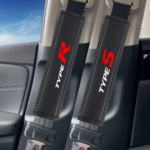 Nappa Leather Seat Belt Shoulder Cover, Honda CR-V protection pillows, CRV, Civic, Accord, Odyssey, Type R, Type S, Accessories, 2PCs 8 Main Sales Honda Big Linge Cover - №7