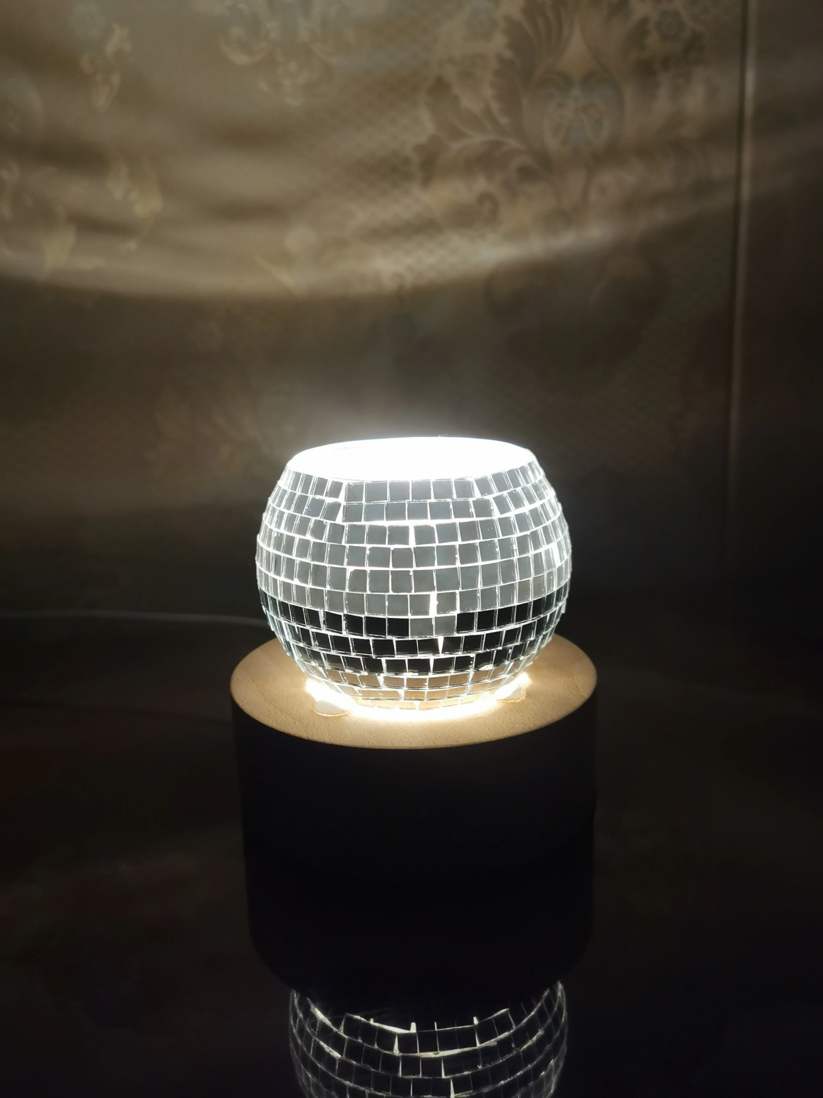 Disco Ball Tea Light Candle Holder Flower Pots Matchstick Holder Table Centerpiece Wedding Decor Candlestick Housewarming Gift