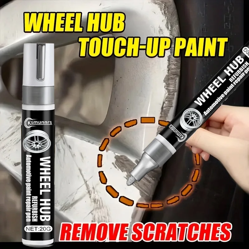Caneta de Pintura para Reparo de Arranhões em Rodas e Interior de Carros, Ferramenta Portátil de Restauração Rápida de Pintura