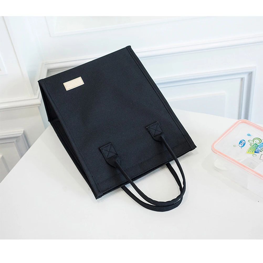 

Reusable Lunch Tote Bag for Women Oxford Cloth Waterproof Insulated Lunch Bag Lunch Box Tote Bag Handbag Cooler Bag for Women Ad