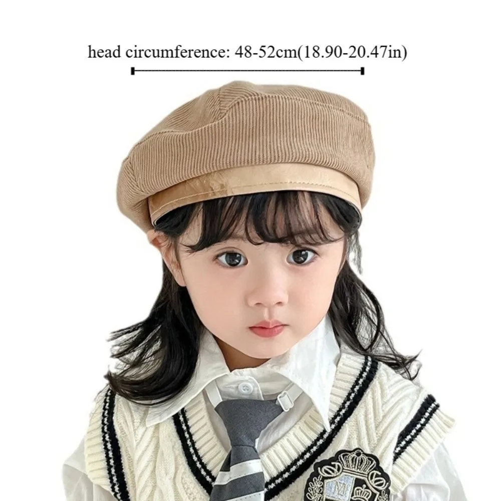 خمر الكورية الطفل قبعة ربيع الخريف سروال قصير بيني قبعة حلوة عارضة الرسام القبعات 2-6 سنوات