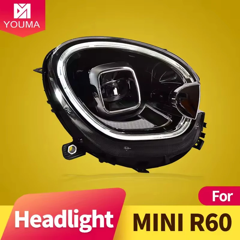 for MINI Countryman R60 Car Styg Head Lamp LED DRL Projector Lens 2011-2016 Dynamic Headlight Accessories for Auto Enhancement