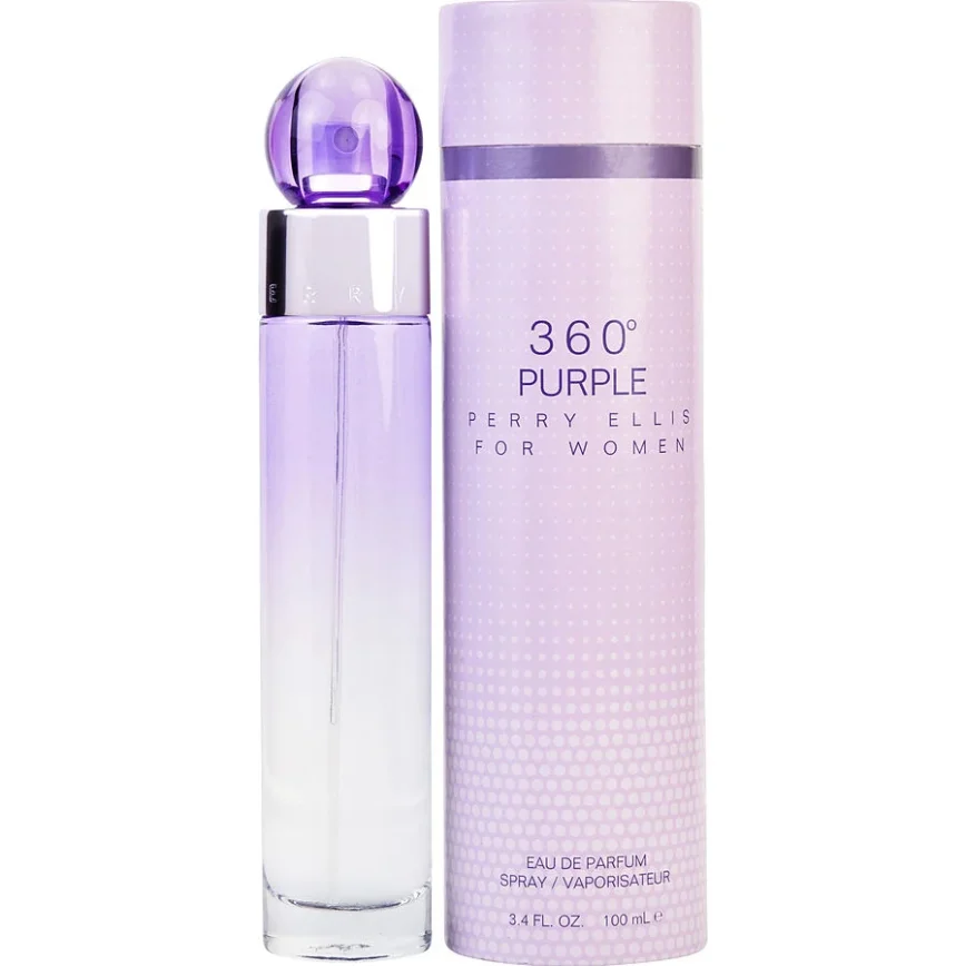 

Perry Ellis 360 Purple Women Eau De Parfum Spray 100 мл Оригинальный фруктовый аромат с длительным ароматом