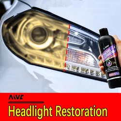 Car Headlight Restoration Remove Yellow Oxidize Paste Polymer For Headlamps Repair Polish Kit Auto Light Protective Coating Set