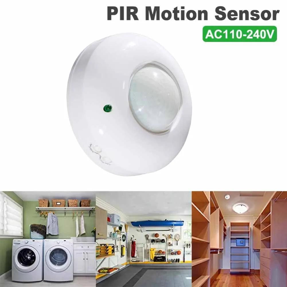 360 Degree Motion Sensor 360° PIR Motion Sensor Energy-efficient High-quality Materials Human Motion Infrared Rays