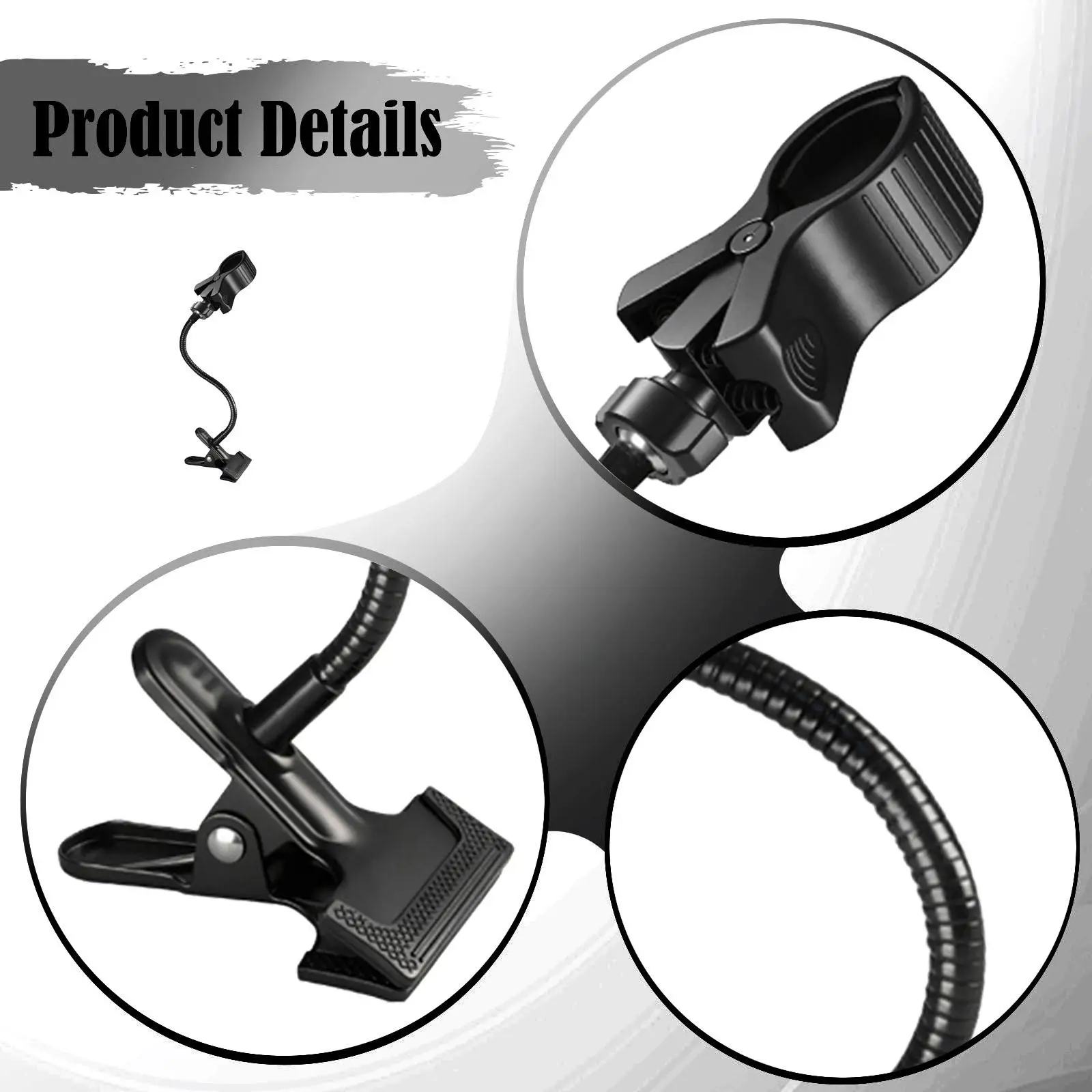 

Table Hair Dryer Stand, Blow Dryer Holder, 360° Rotatable Clamp for Pet Bath, Hotel